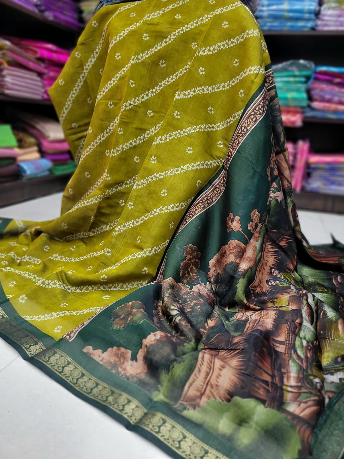 1000458051.jpg Viscose Soft Cotton Saree - Image 1
