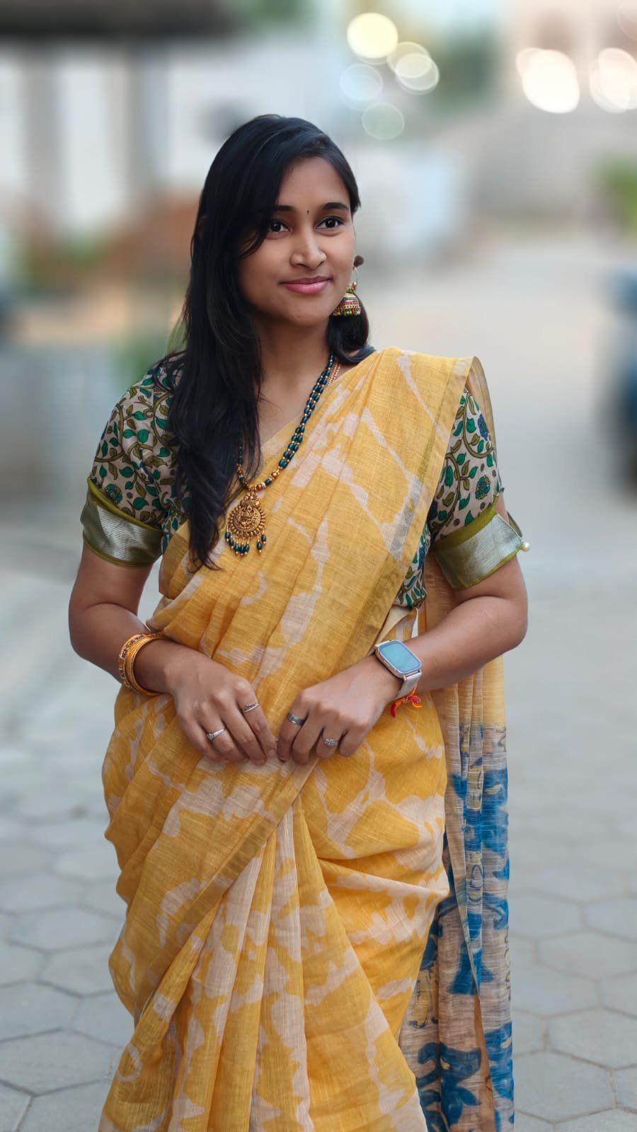 1000458167.jpg Linen Jute cotton sarees - Image 1