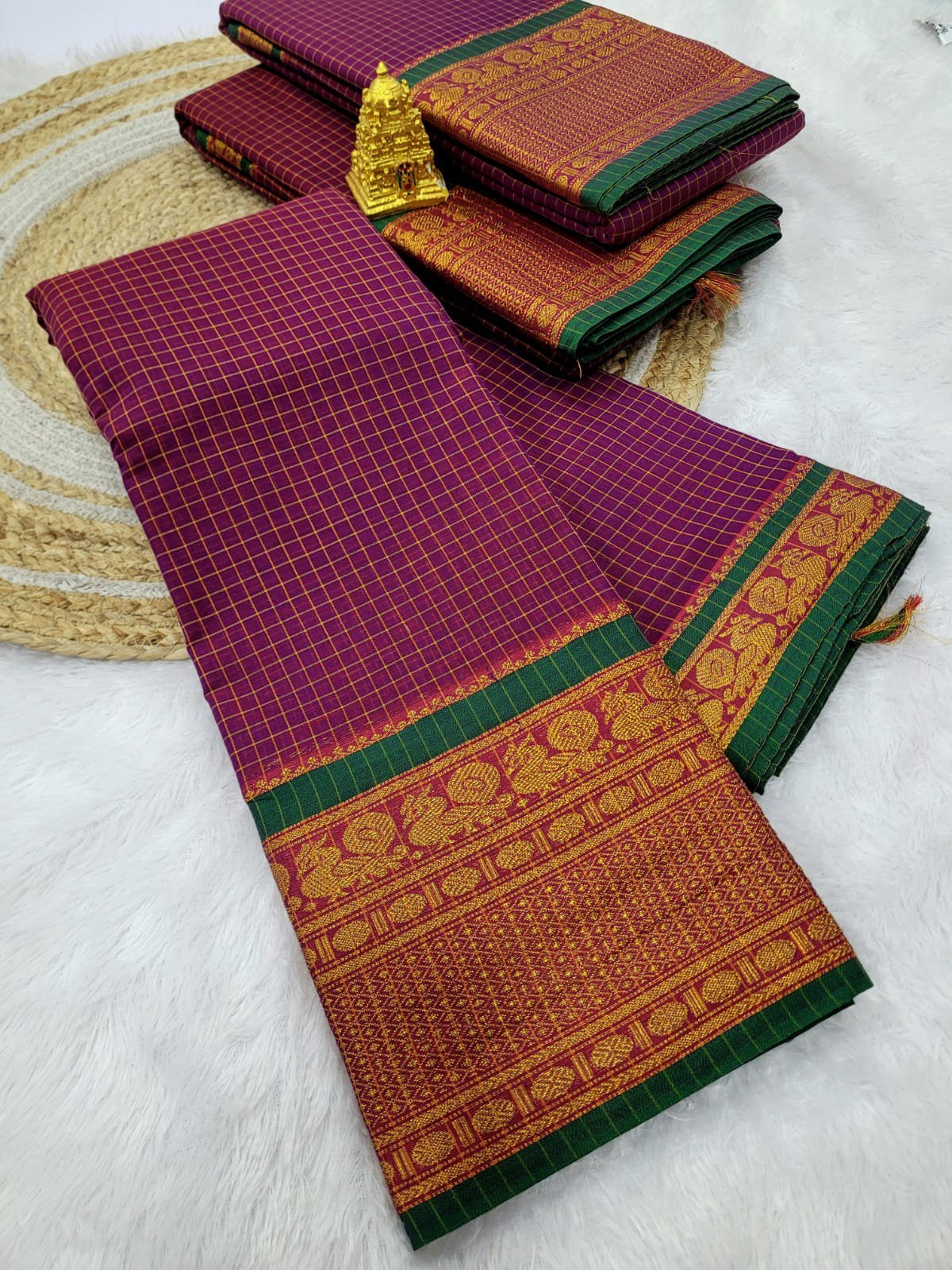 1000497245.jpg Authentic Narayanpet Cotton Sarees - Image 1