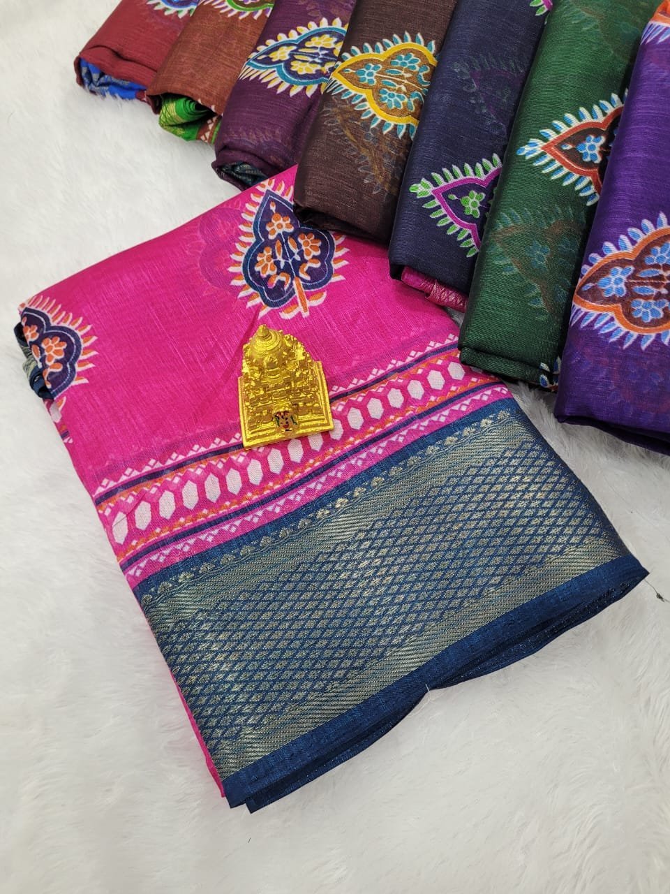 1004973786.jpg Premium Cotton Silk Sarees - Image 1