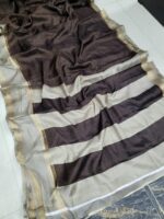 Premium Mysore Crepe Silk Sarees with Rettapetta border - Image 2