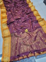 MEENAKSHI: Authentic mahwswari Checks silk Sarees