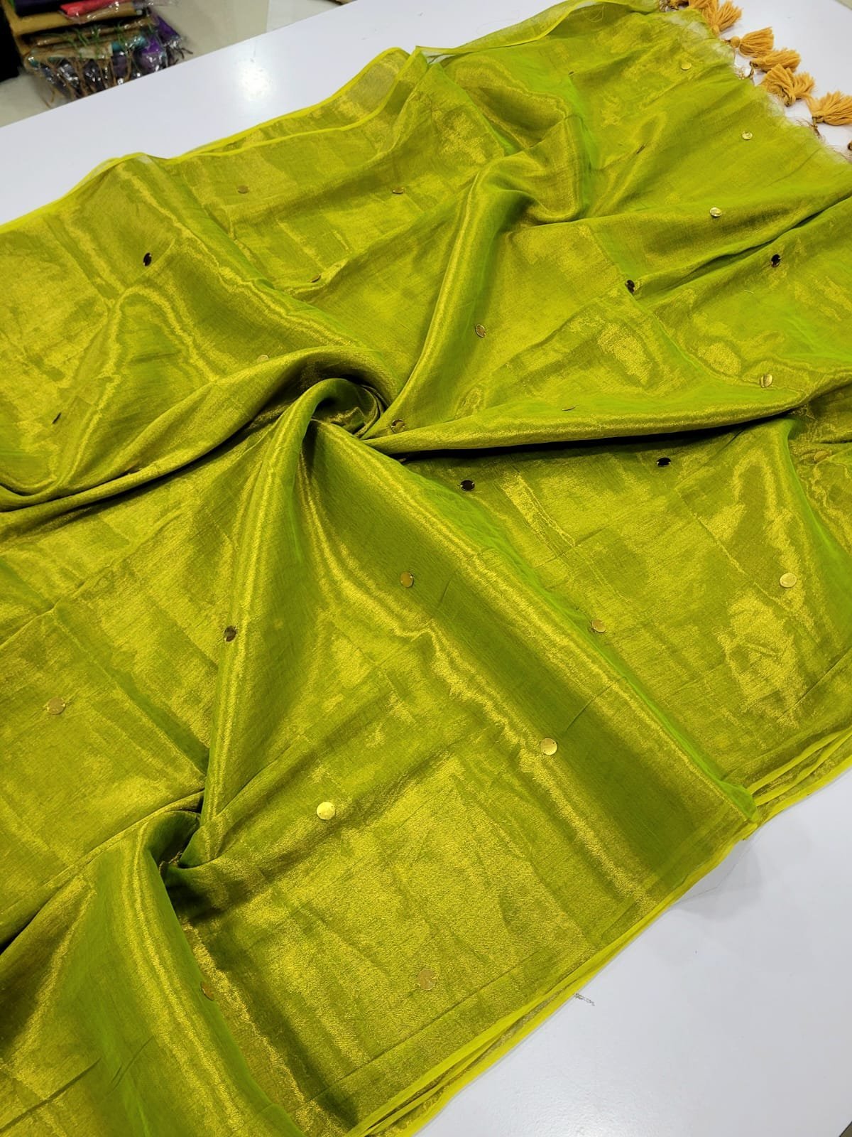 1005030801.jpg PREMIUM QUALITY TISSUE SILK SAREES - Image 1