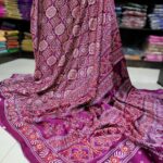 Ajrakh Modal Silk Sarees