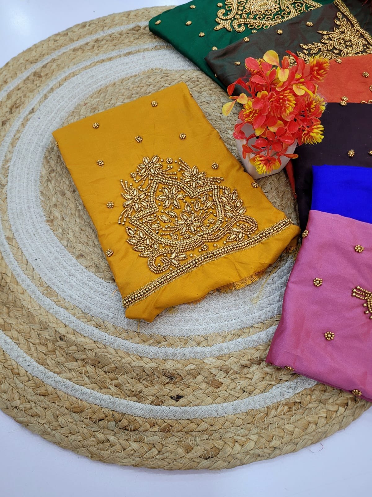 1005088448.jpg Handmade Aari Work Blouses - Image 1