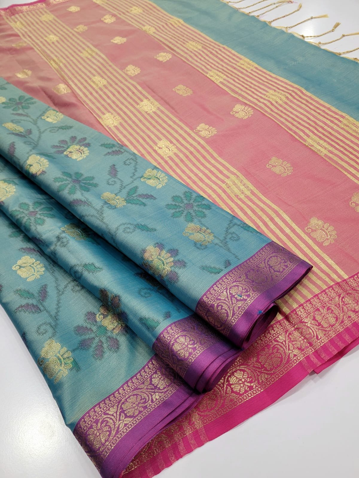 1005168845.jpg Elite Pochampally Softsilk Sarees - Image 1