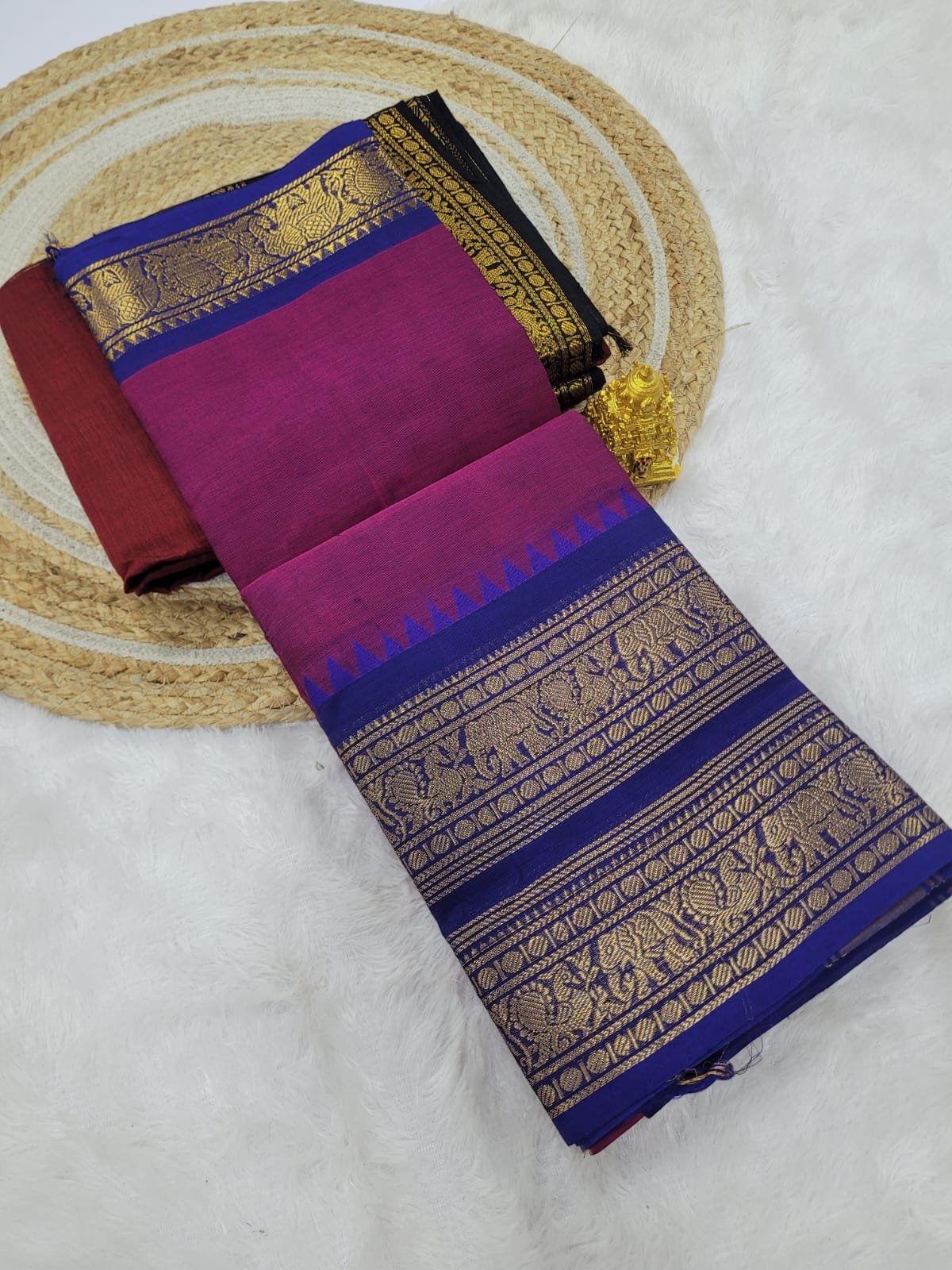 1005169647.jpg PREMIUM CHETTINAD COTTON SAREES - Image 1