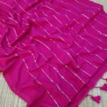 Premium Mul Cotton sarees with Sequins Work