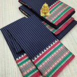 Authentic Narayanpet Cotton Sarees ( BLACK )