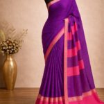 Premium Mysore Crepe Silk Sarees with Rettapetta border