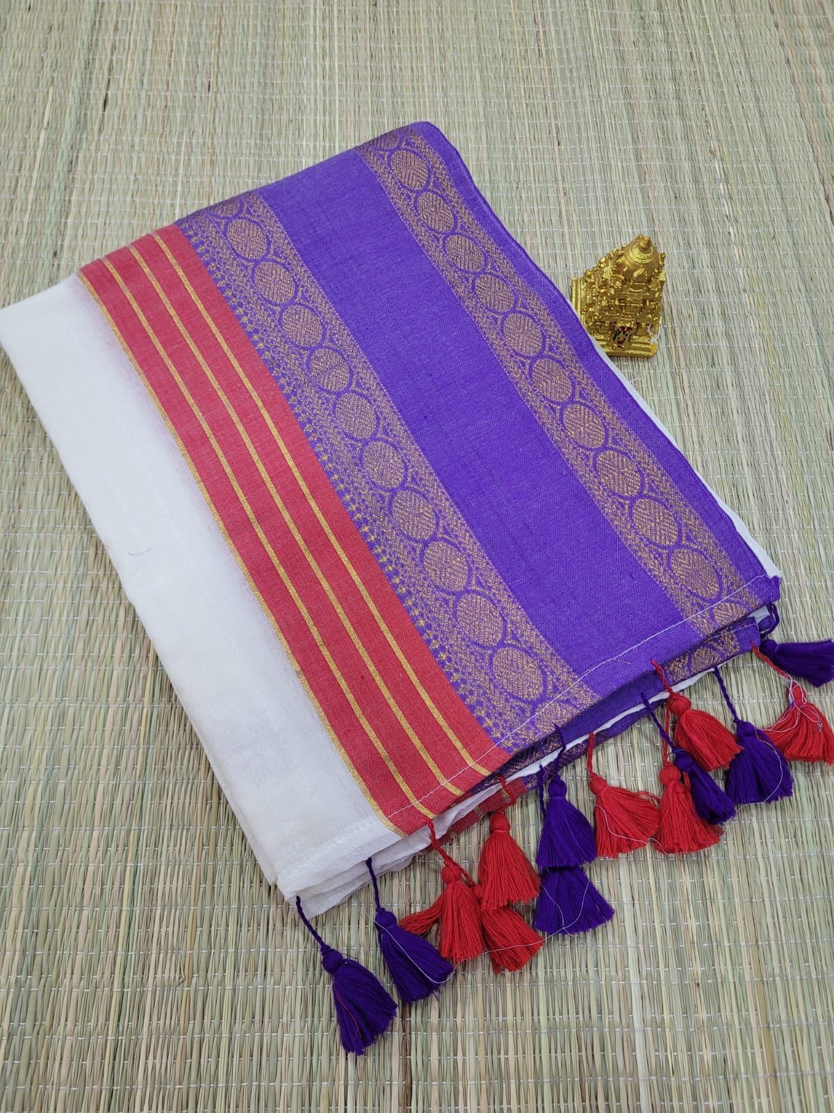 1005176740.jpg Premium Mul Cotton Sarees - Image 1
