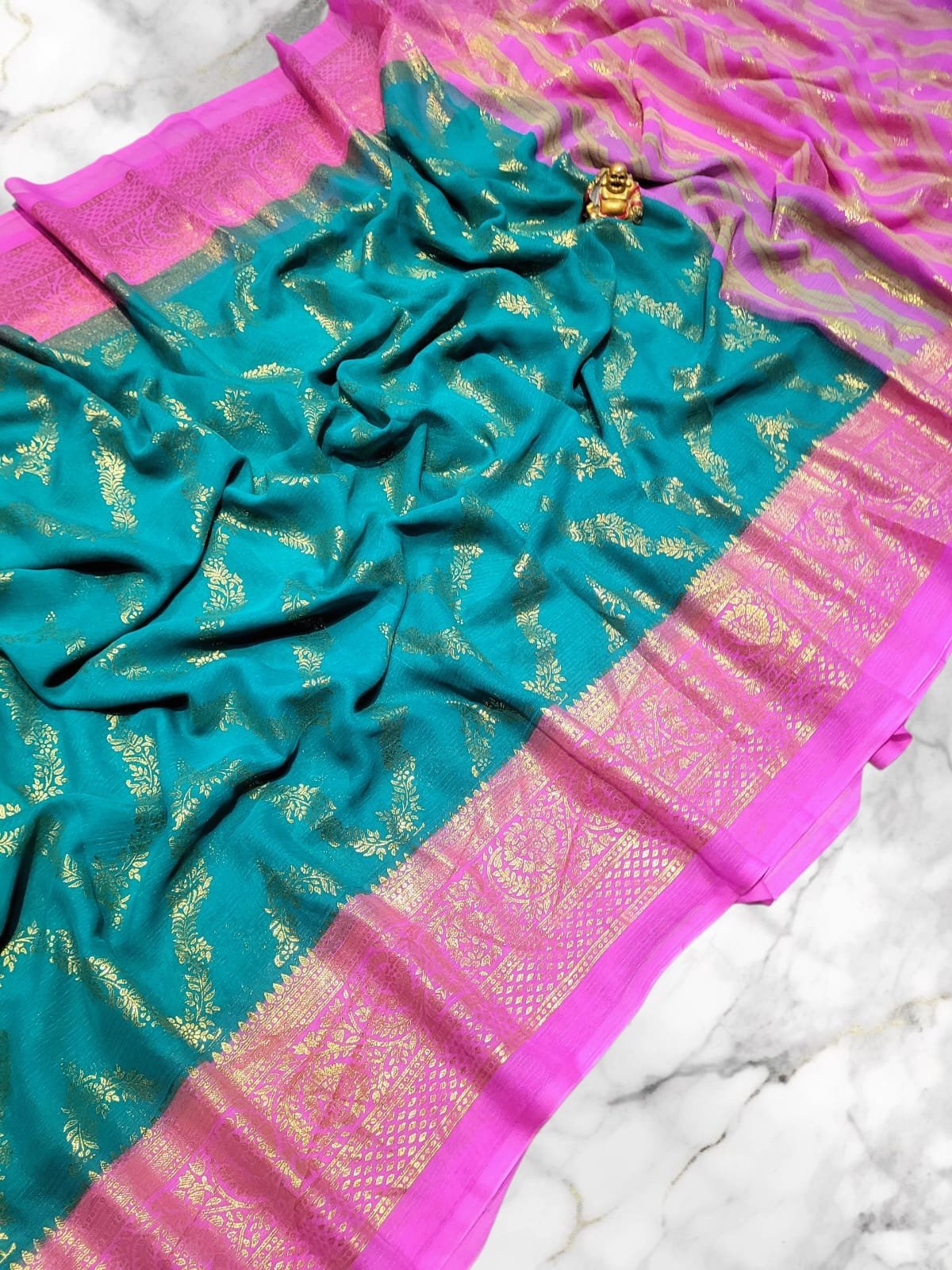 1005179734.jpg MARKET NEW LAUNCH ZIG ZAG Design Sarees - Image 1