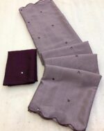 Rich Chinnon Viscose Designer Saree - Image 2