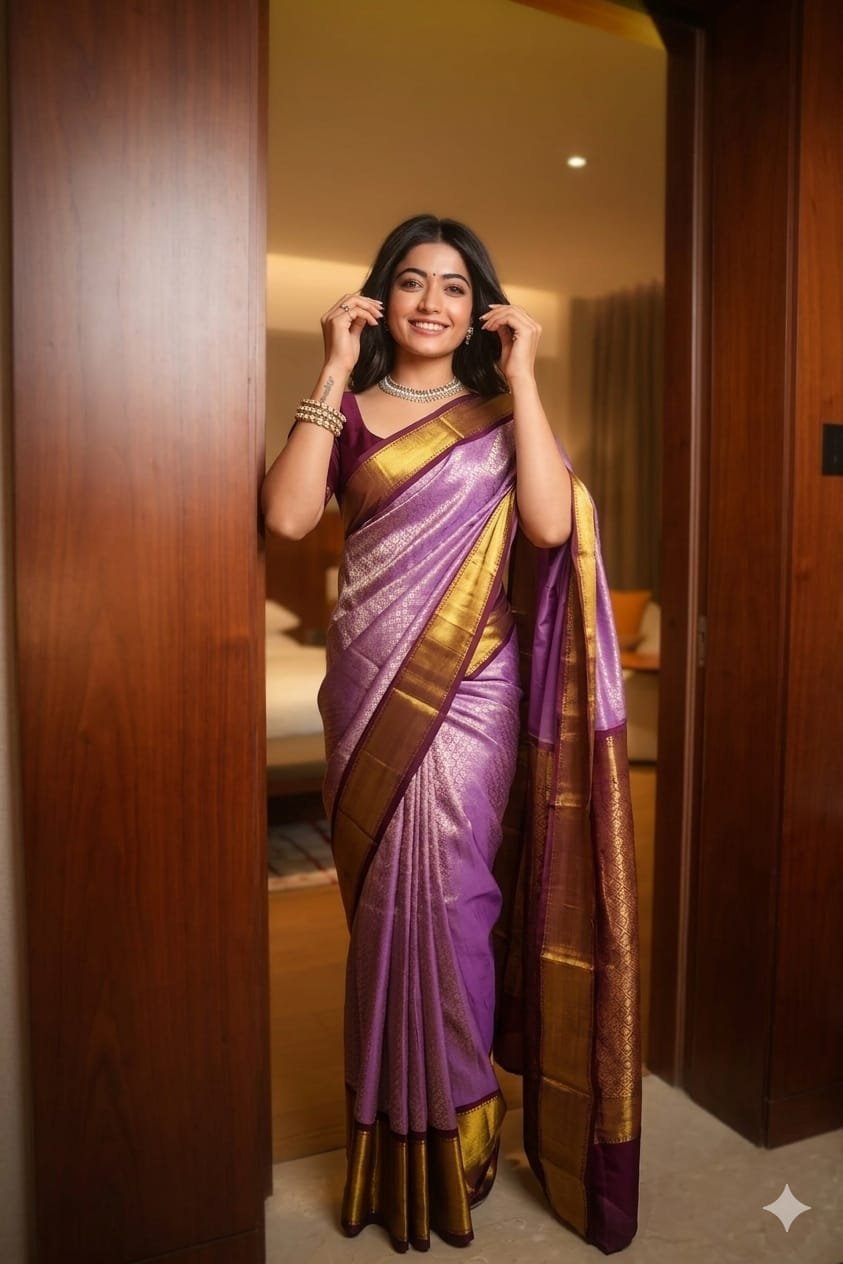 1005182802.jpg Celebrity Inspired Banaras Silk Sarees - Image 1