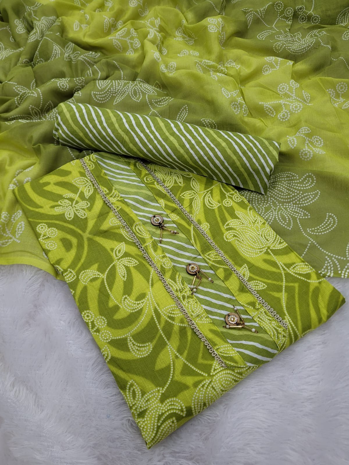 1005191554.jpg Branded Cotton Salwar Materials (Unstitched 3pcs) - Image 1