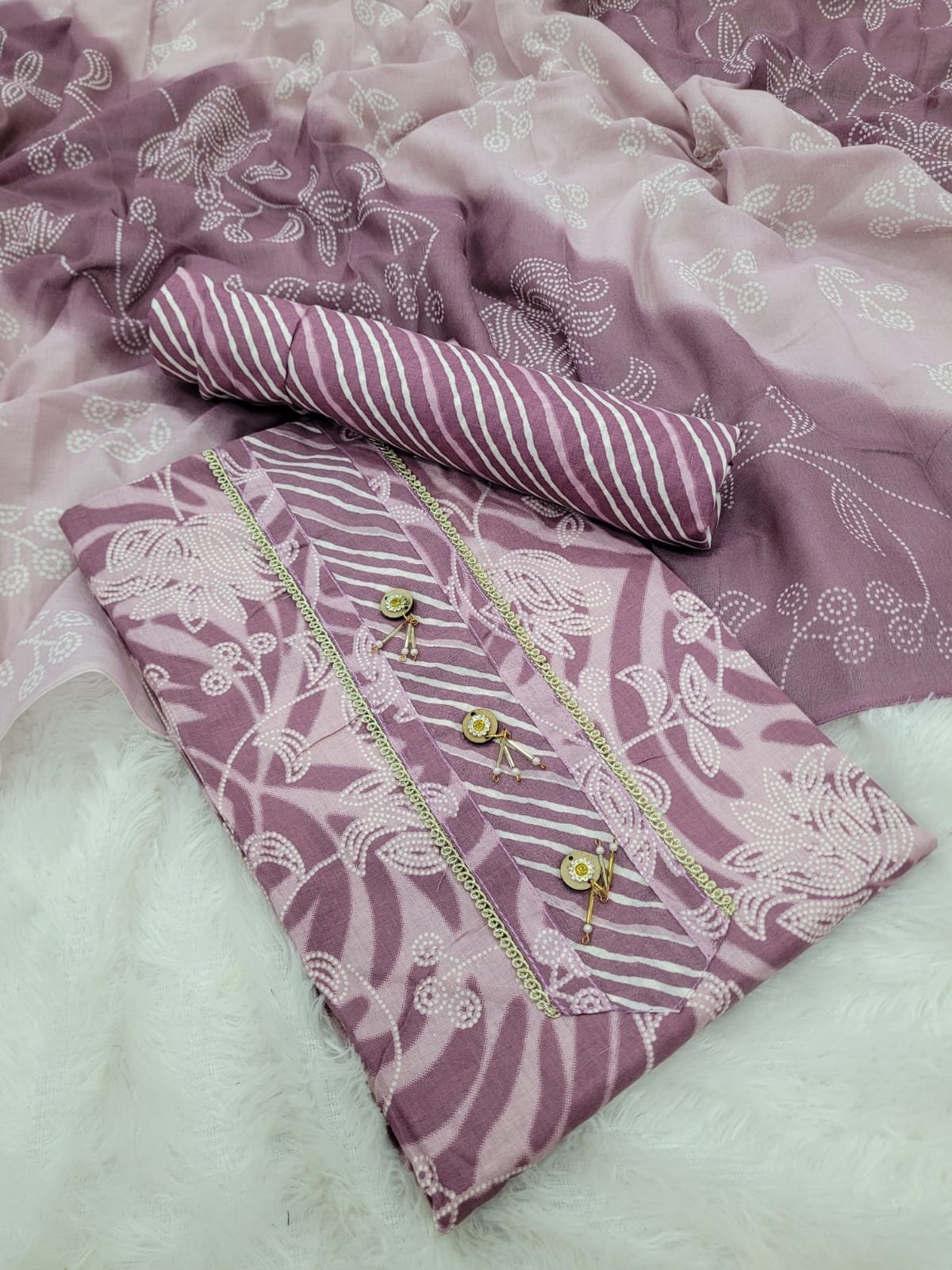 1005191555.jpg Branded Cotton Salwar Materials (Unstitched 3pcs) - Image 1