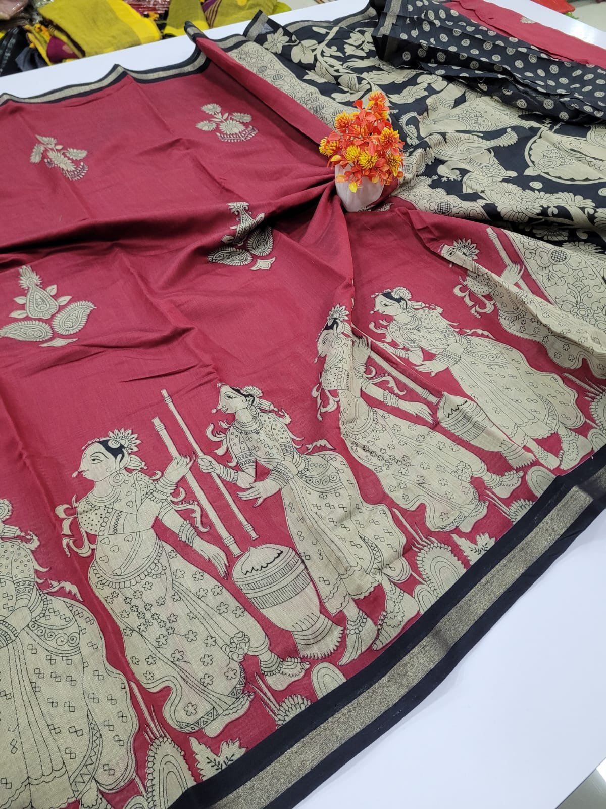 1005193687.jpg Premium Jodhpuri Cotton Sarees - Image 1