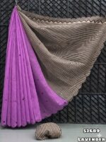 Premium Chanderi Mirror Embroidery Sarees - Image 2