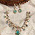 Premium & Designer Wear Neck Piece with Earring Set
