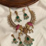 Premium & Designer Wear Neck Piece with Earring Set