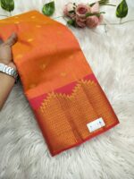 Elite Raw silk Sarees with Temple tower Design - Image 2
