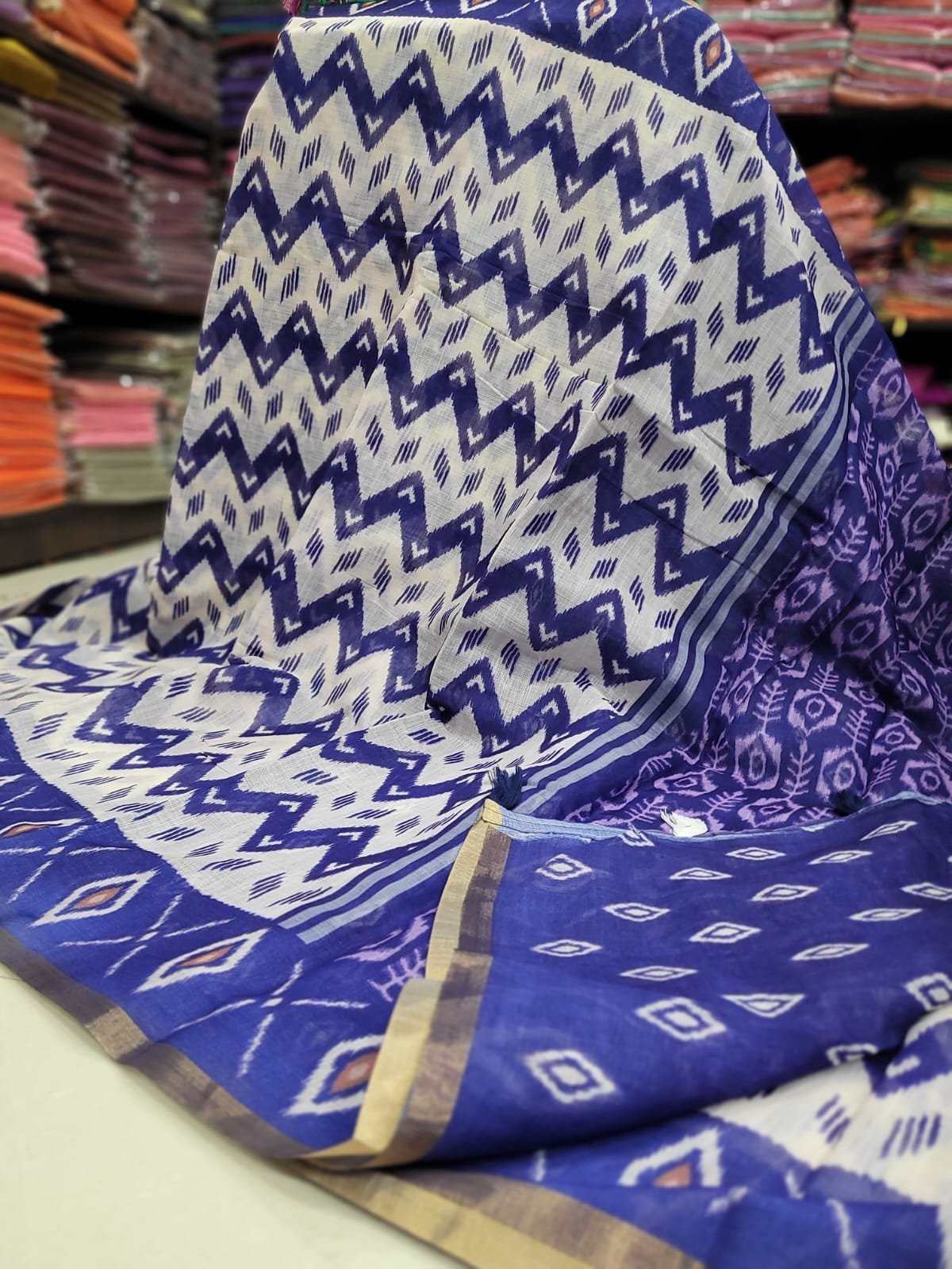 1005200008.jpg Linen Jute cotton sarees - Image 1