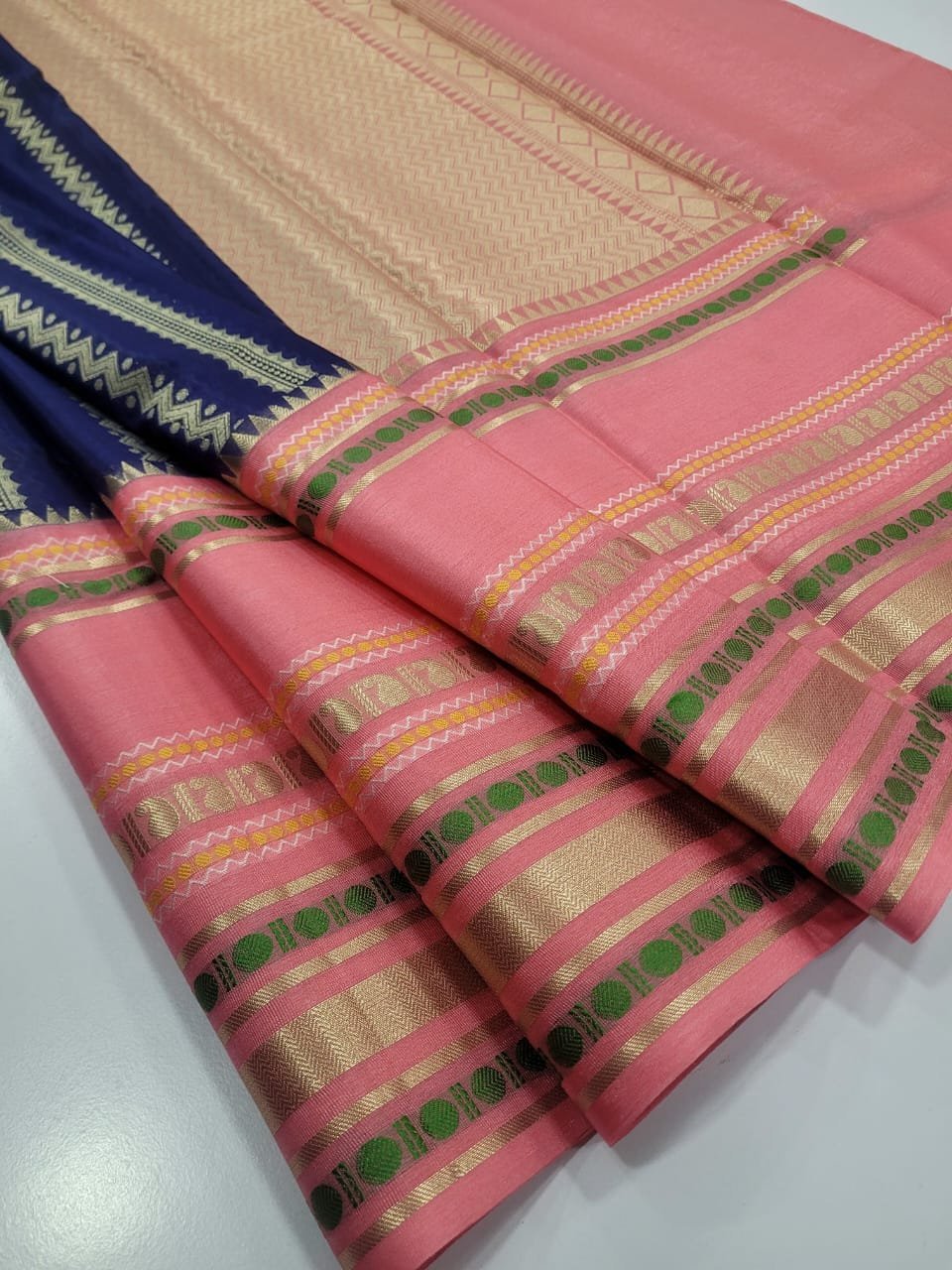 1005203590.jpg Elite Banaras Warm Silk with Beautiful Colour Combos - Image 1