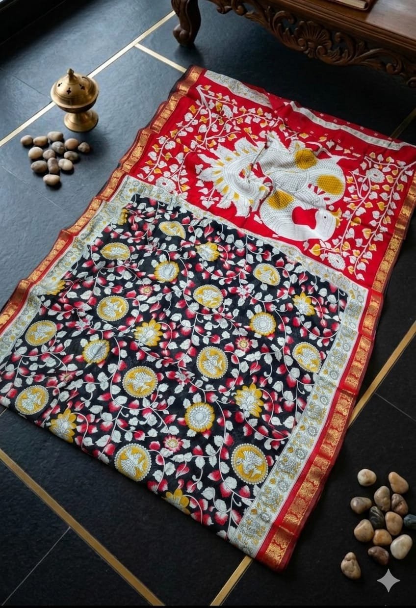 1005207701.jpg Elite pen kalamkari cotton Weaves - Image 1