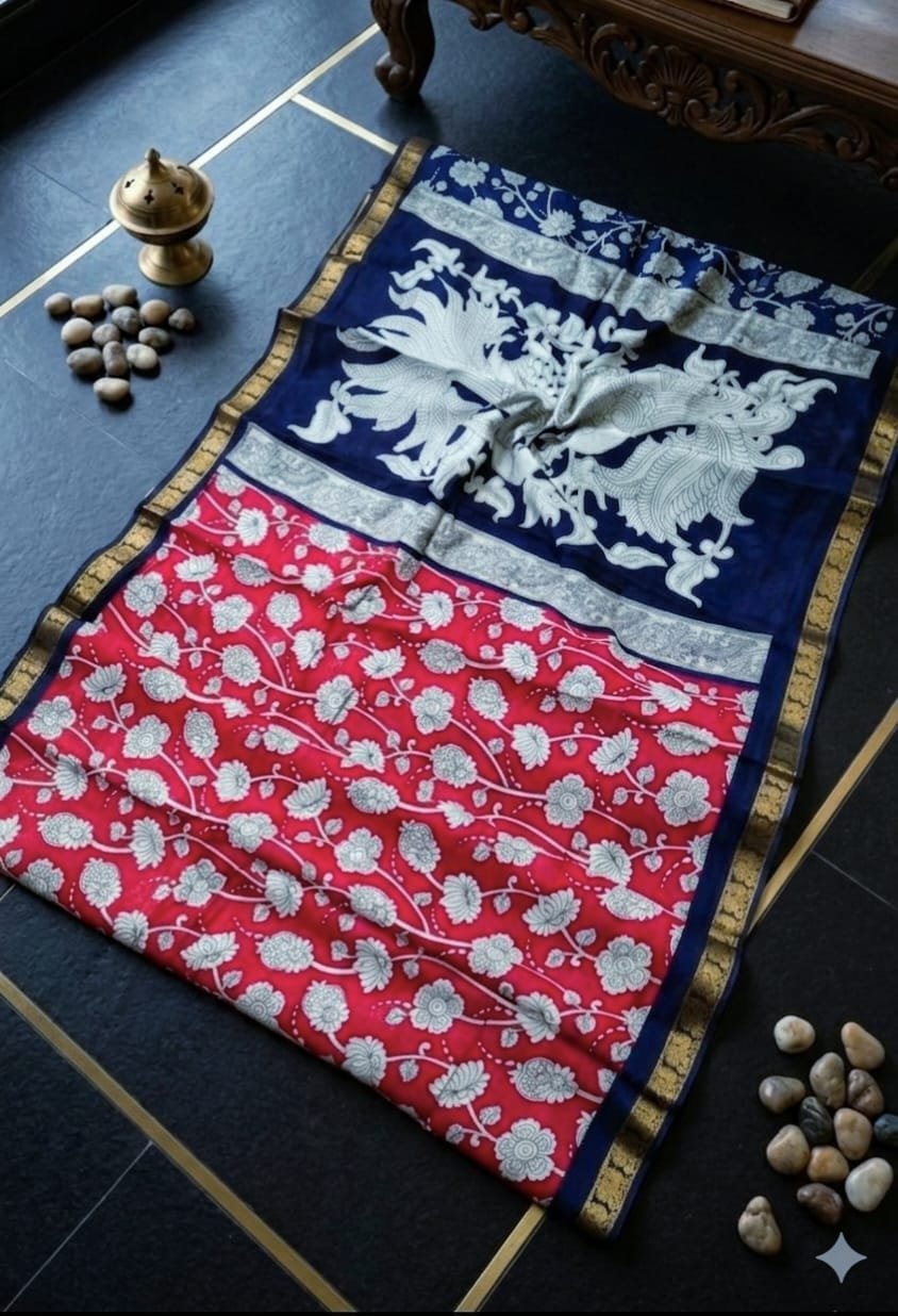 1005207704.jpg Elite pen kalamkari cotton Weaves - Image 1