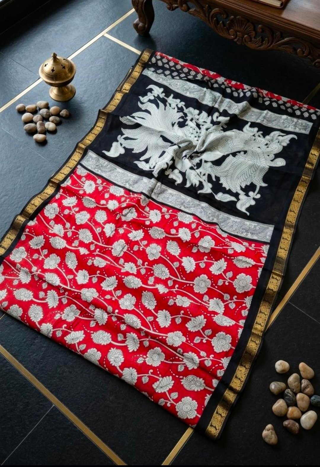 1005207736.jpg Elite pen kalamkari cotton Weaves - Image 1