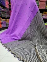 Premium Chanderi Mirror Embroidery Sarees - Image 3