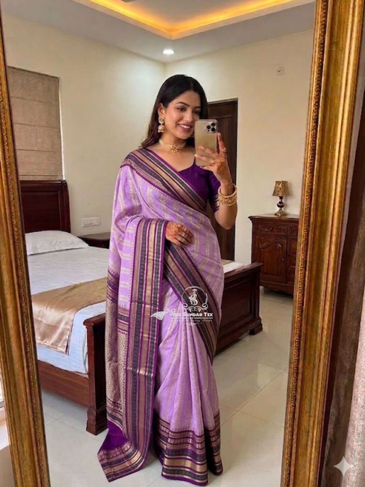 1005217624.jpg Elite Banaras Warm Silk with Beautiful Colour Combos - Image 1