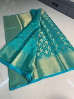 Trisha Inspired Banarasi Katan Silk Saree - Image 6
