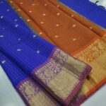 Banarasi Checked  Soft Katan silk Saree