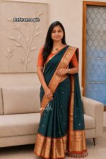 Banarasi Checked  Soft Katan silk Saree