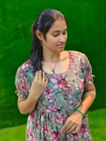 Floral Georgette Anarkali Kurtis - Image 3