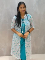 Floral Georgette Anarkali Kurtis