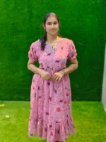 Floral Georgette Anarkali Kurtis