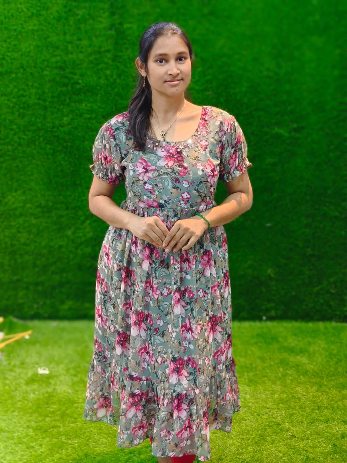 Floral Georgette Anarkali Kurtis (8) Floral Georgette Anarkali Kurtis - Image 1