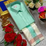 Men's Combo Set: Pattu Shirt and Dhothi