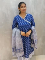 Trendy Soft Cotton Anarkali Salwar (3P Set)- Office Wear