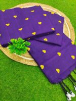 Love Embroidery Khadi Cotton Sarees - Image 2