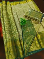 ELITE DHARMAVARAM TISSUE BRIDAL WEDDING SILK SAREES - Image 2