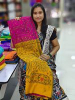 KHADI WARLI PRINT SAREES. FEEL GOOD MATERIAL FOR HOT SUMMER