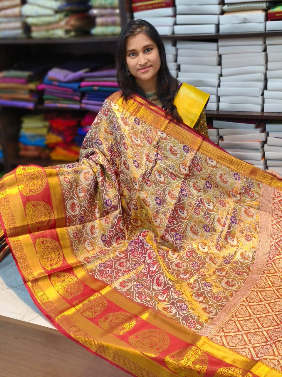 WhatsApp-Image-2024-10-16-at-12.32.31-PM.jpeg Dharmavaram Tissue Bridal Sarees - Image 1