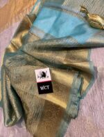 Crushed Tissue Silk Sarees - Image 9