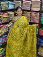 KHADI WARLI PRINT SAREES. FEEL GOOD MATERIAL FOR HOT SUMMER  - Image 3