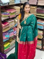Maheswari Silk Cotton Sarees - Image 3