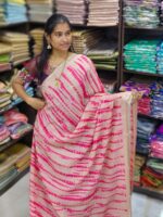 Linen jute cotton sarees - Image 3