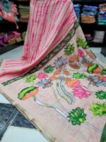Linen jute cotton sarees - Image 4